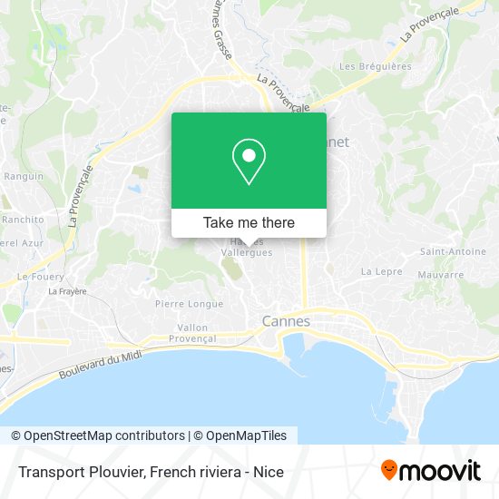 Mapa Transport Plouvier