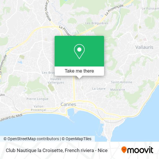 Club Nautique la Croisette map