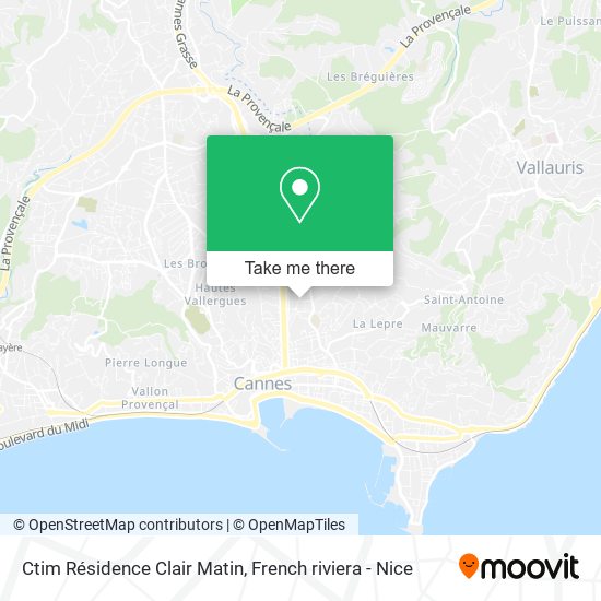 Ctim Résidence Clair Matin map
