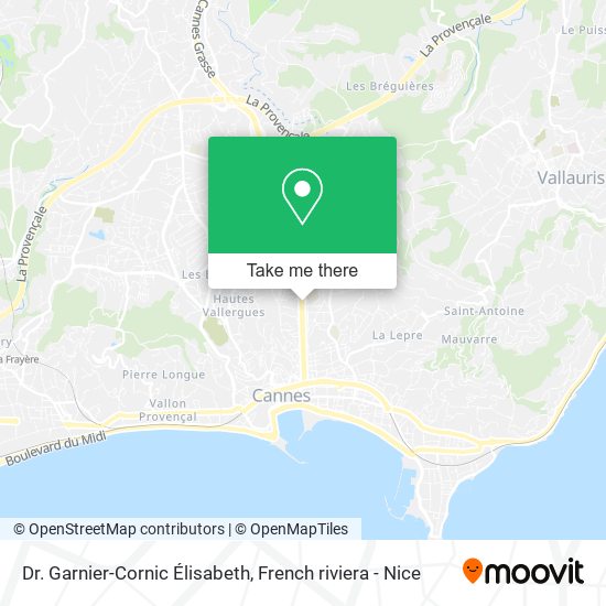 Mapa Dr. Garnier-Cornic Élisabeth