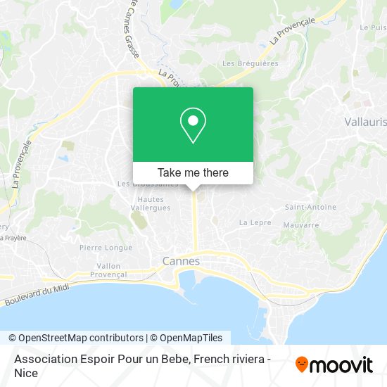 Mapa Association Espoir Pour un Bebe