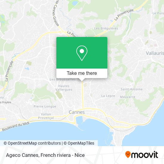 Ageco Cannes map