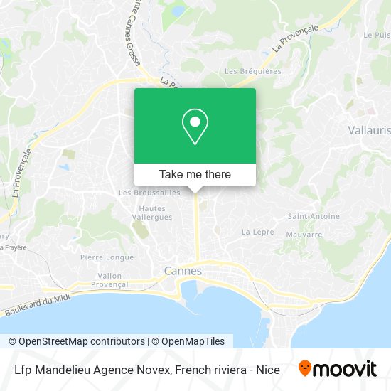 Lfp Mandelieu Agence Novex map