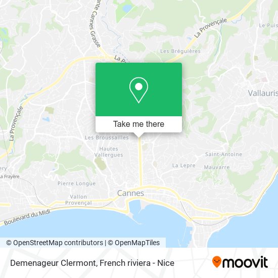 Demenageur Clermont map