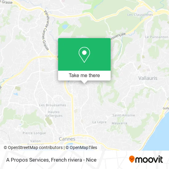 A Propos Services map