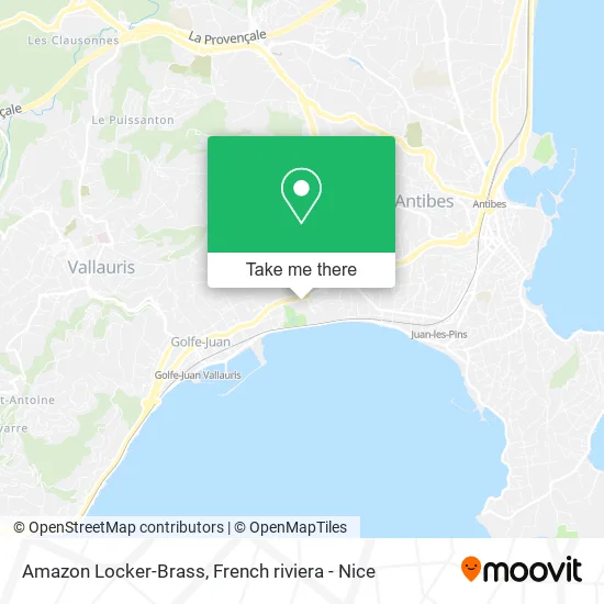Amazon Locker-Brass map