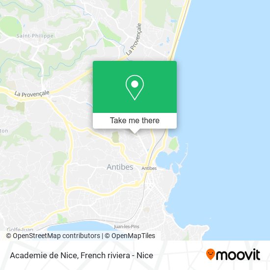 Academie de Nice map