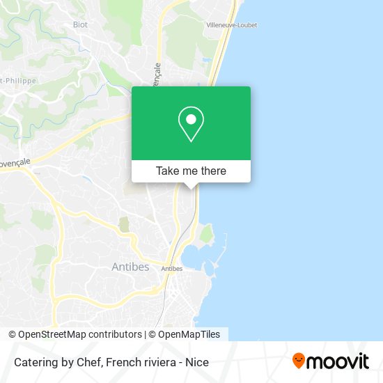 Catering by Chef map