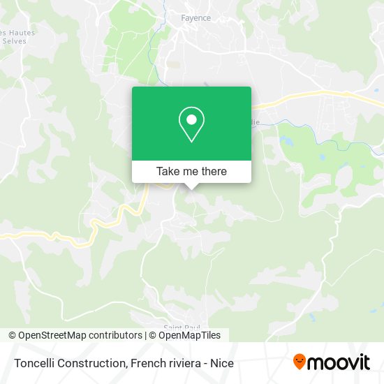 Toncelli Construction map