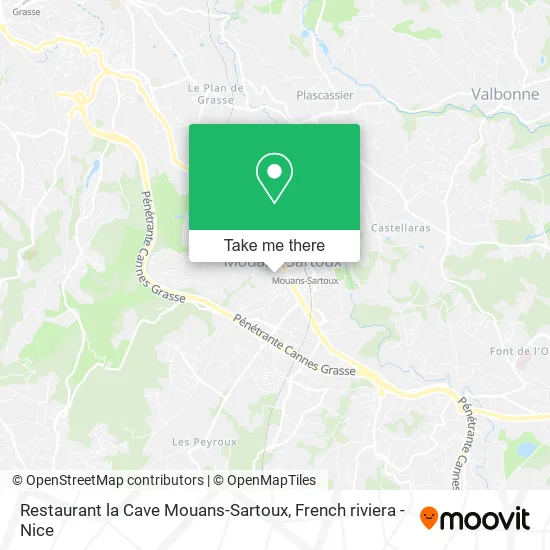 Restaurant la Cave Mouans-Sartoux map