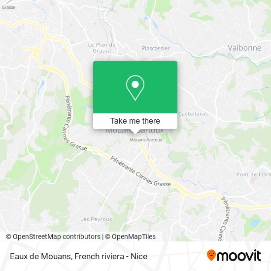 Eaux de Mouans map