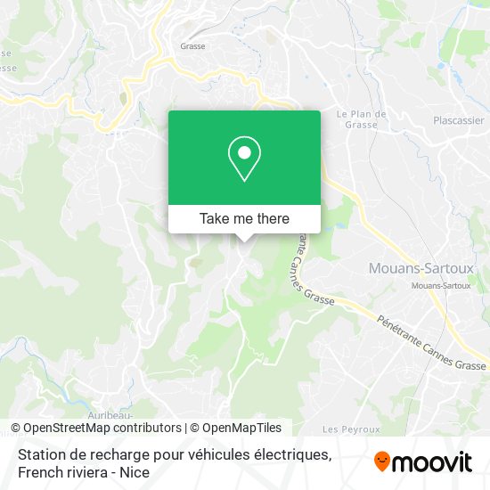 Mapa Station de recharge pour véhicules électriques