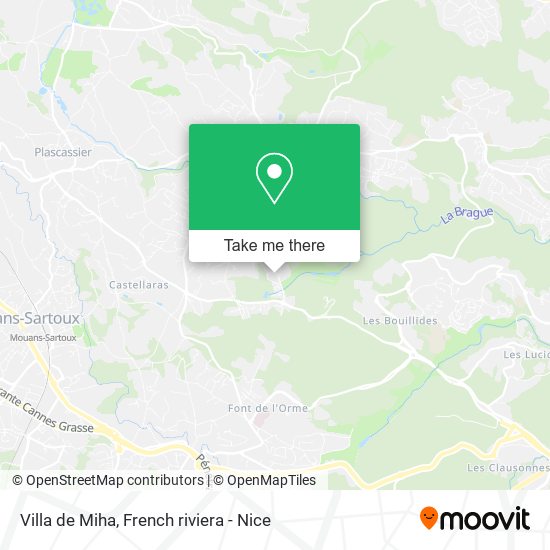 Mapa Villa de Miha