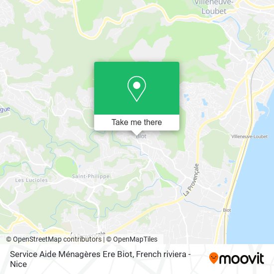 Mapa Service Aide Ménagères Ere Biot
