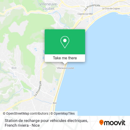 Station de recharge pour véhicules électriques map