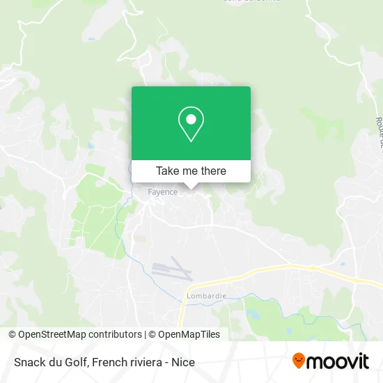 Snack du Golf map