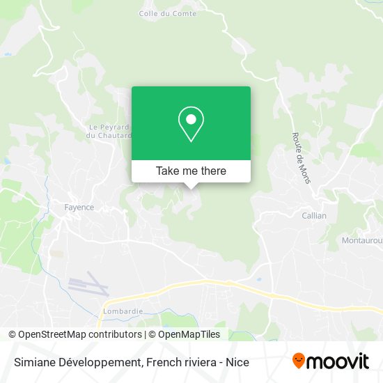 Simiane Développement map