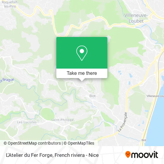 L'Atelier du Fer Forge map