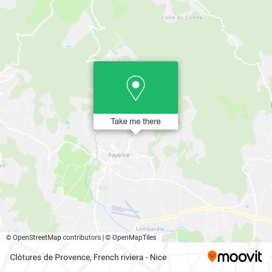 Clôtures de Provence map