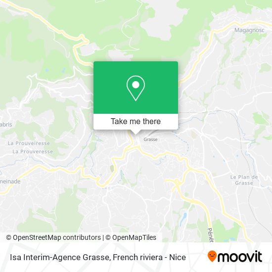 Isa Interim-Agence Grasse map