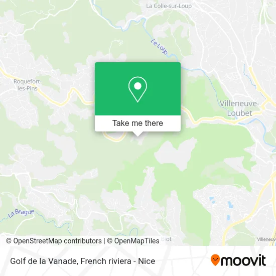Golf de la Vanade map