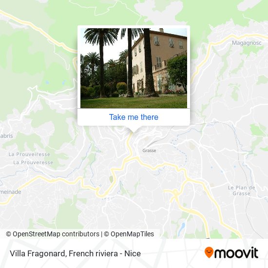 Mapa Villa Fragonard