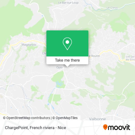 Mapa ChargePoint