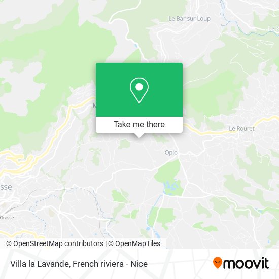 Villa la Lavande map