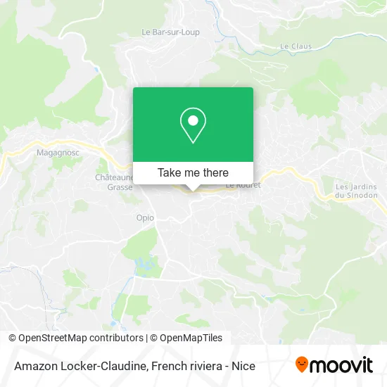 Amazon Locker-Claudine map