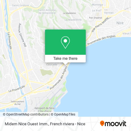 Midem Nice Ouest Imm. map