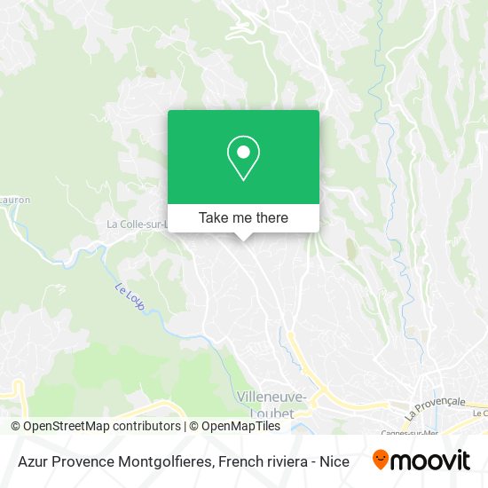 Azur Provence Montgolfieres map