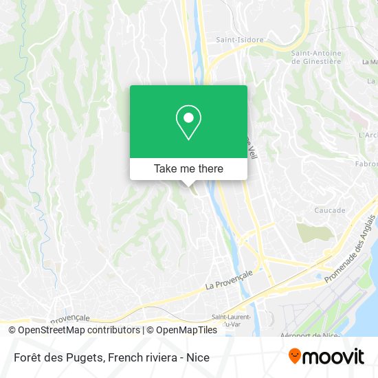 Forêt des Pugets map