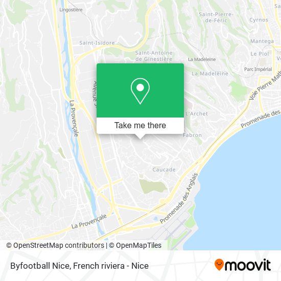 Mapa Byfootball Nice