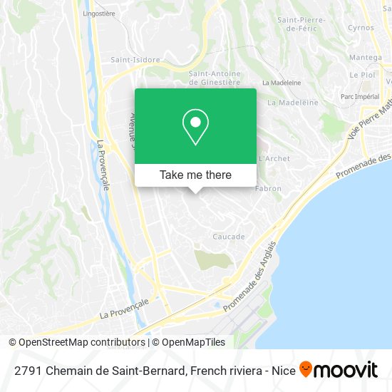 Mapa 2791 Chemain de Saint-Bernard