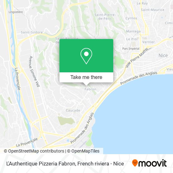 L'Authentique Pizzeria Fabron map