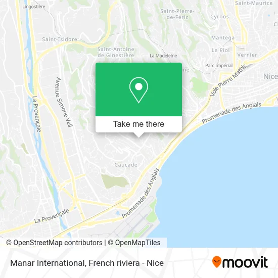 Manar International map