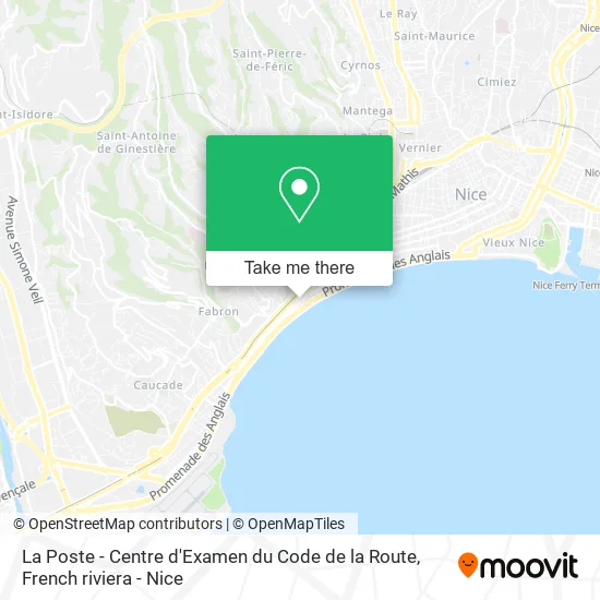 La Poste - Centre d'Examen du Code de la Route map