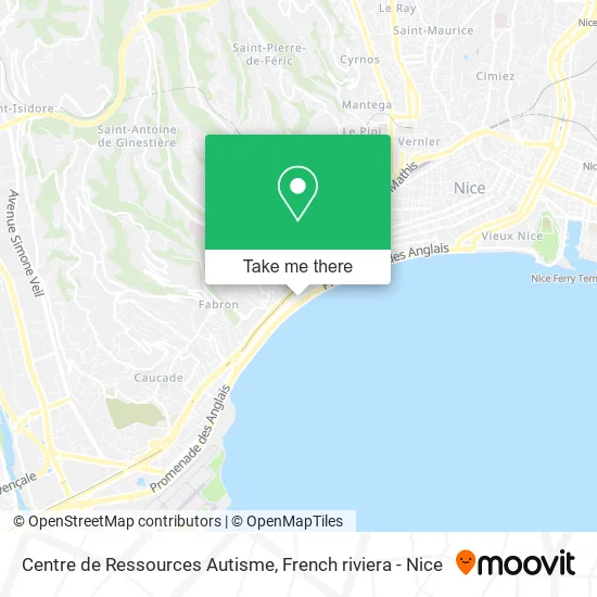 Centre de Ressources Autisme map