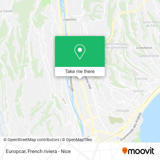 Europcar map