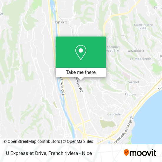 U Express et Drive map