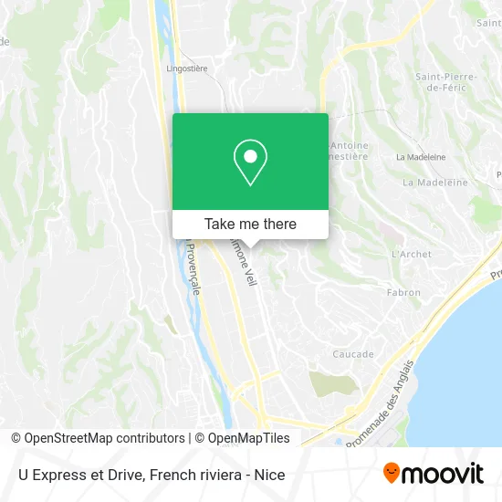 U Express et Drive map
