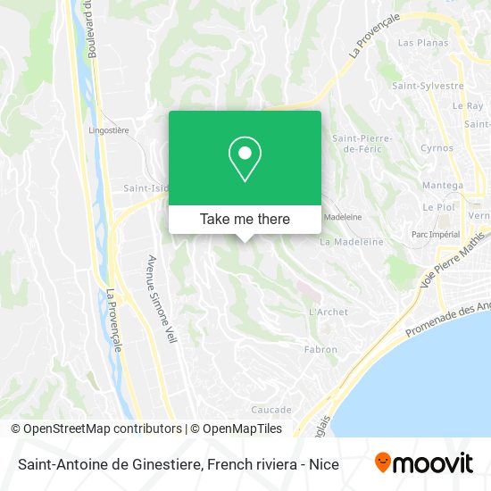 Saint-Antoine de Ginestiere map