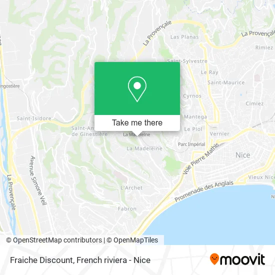 Fraiche Discount map
