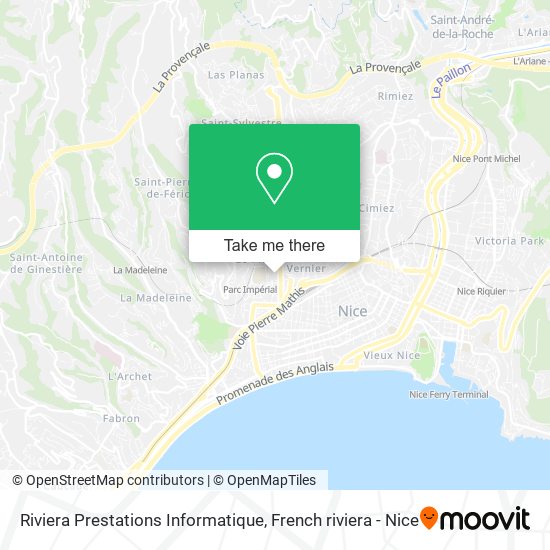 Riviera Prestations Informatique map