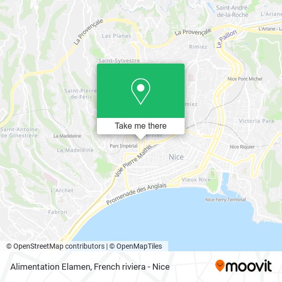 Alimentation Elamen map