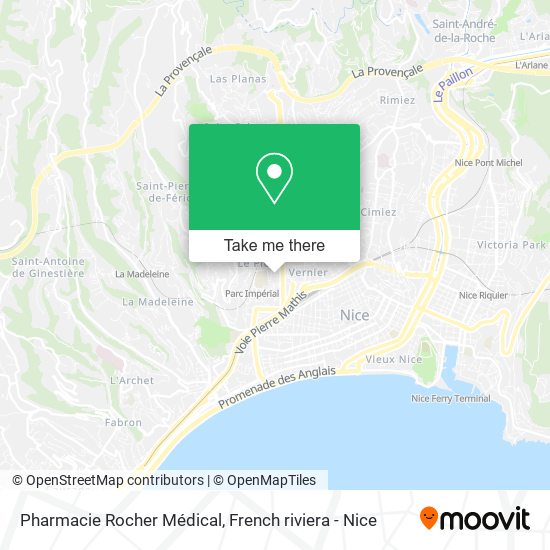 Mapa Pharmacie Rocher Médical