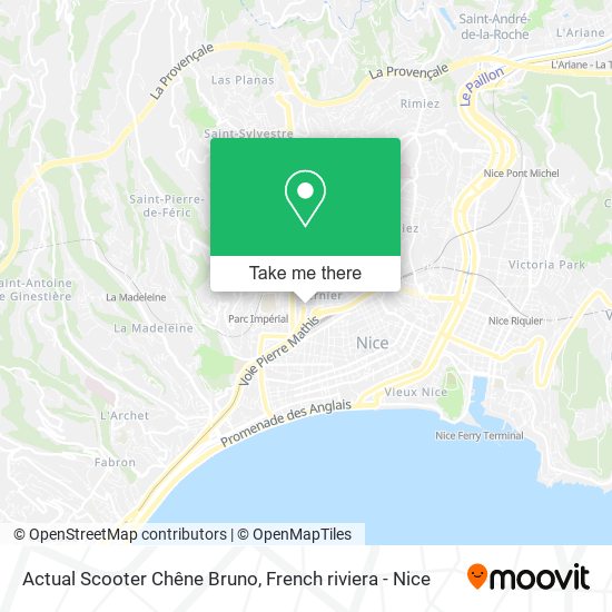 Actual Scooter Chêne Bruno map