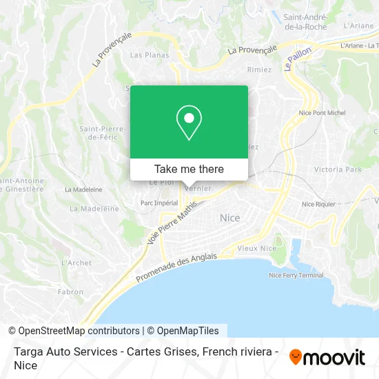 Targa Auto Services - Cartes Grises map