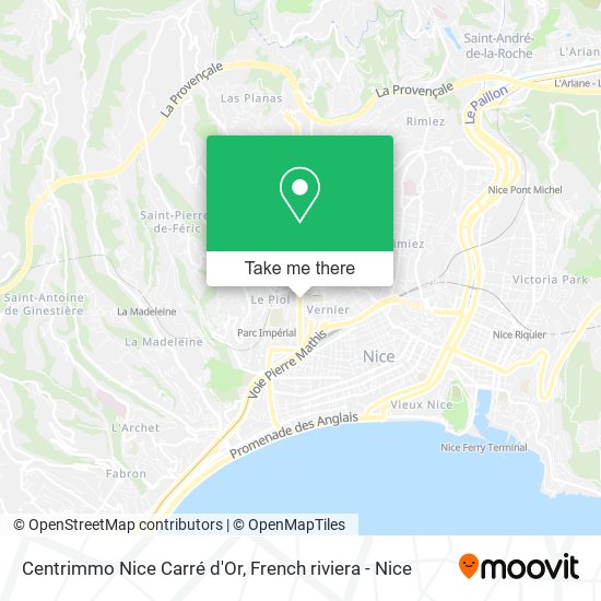Centrimmo Nice Carré d'Or map
