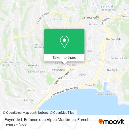 Foyer de L Enfance des Alpes Maritimes map